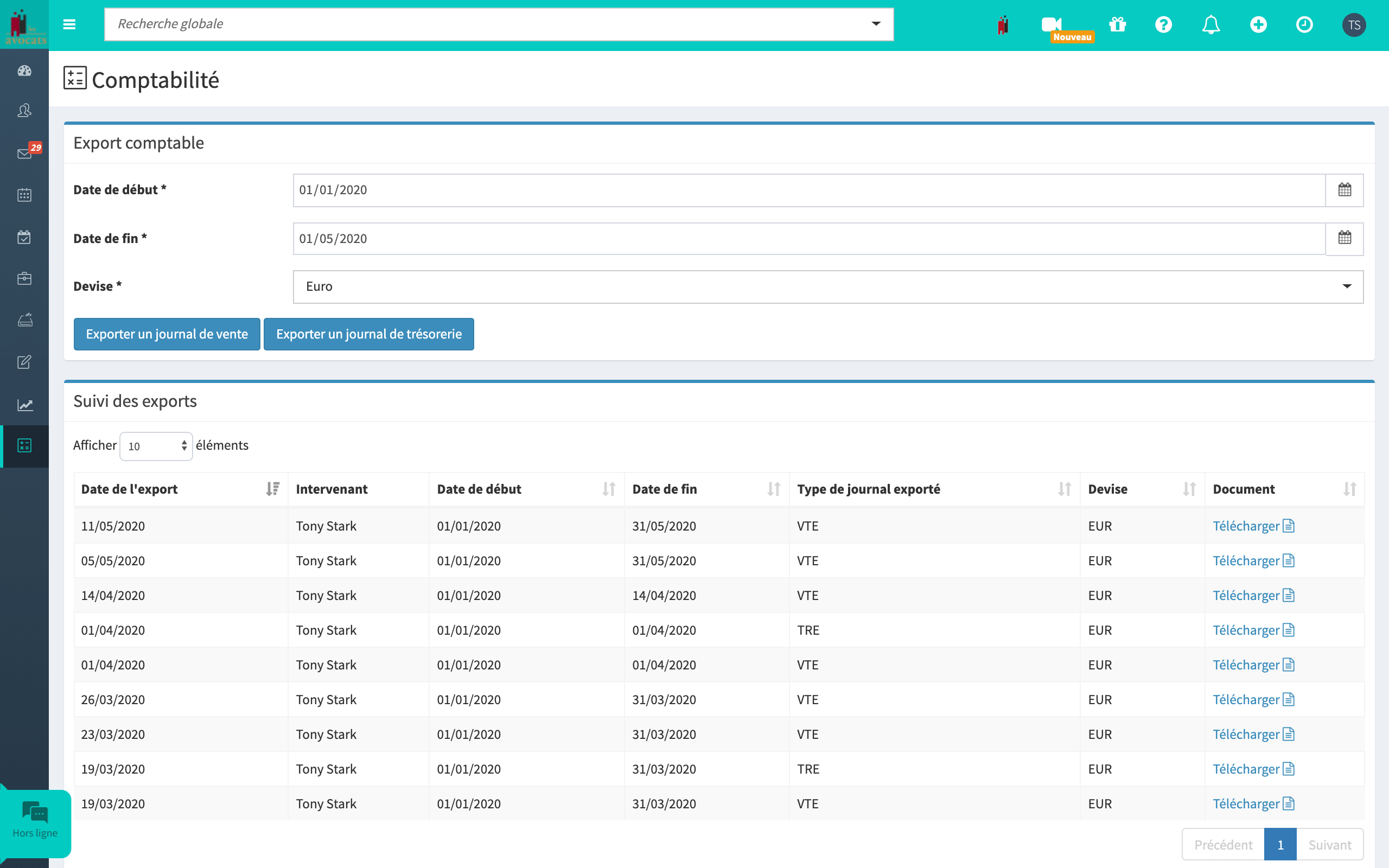 Comptablesmethod Export Management Affekote