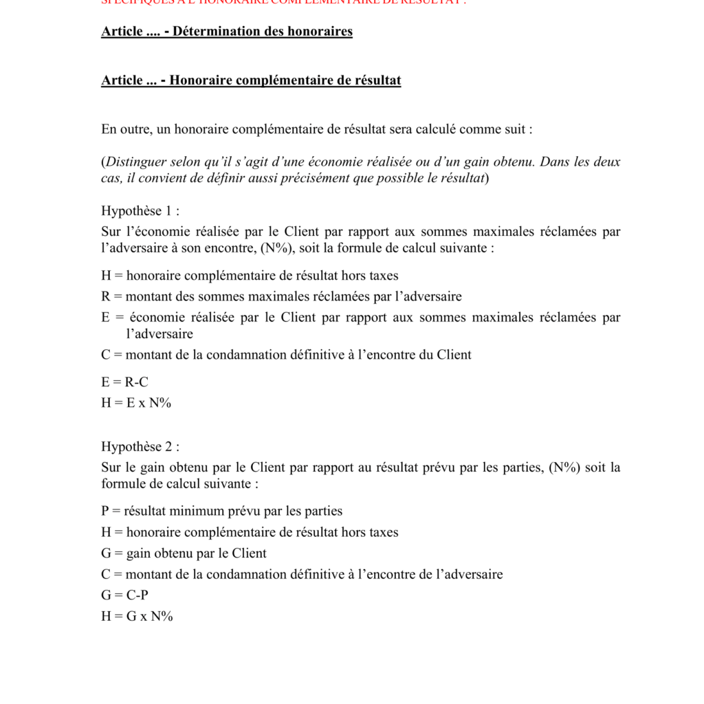 lawyer fee agreement template